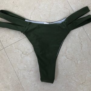 Oliva green bikini bottom